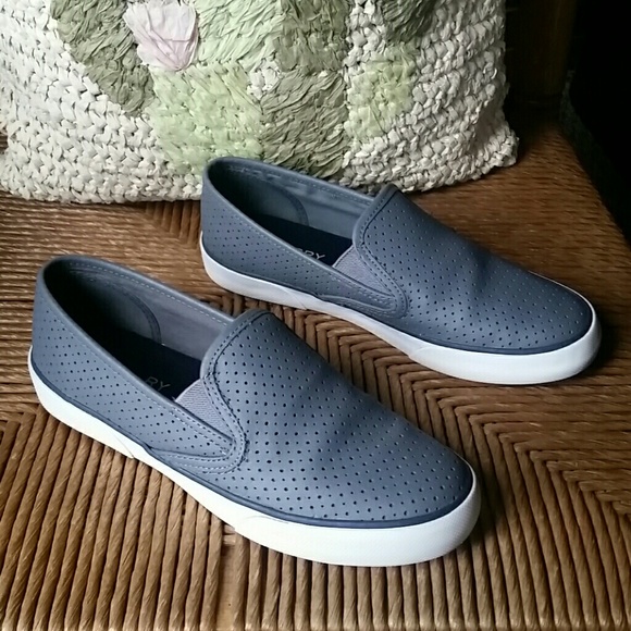 Sperry Shoes - Sperry perforated leather loafers, size 8
